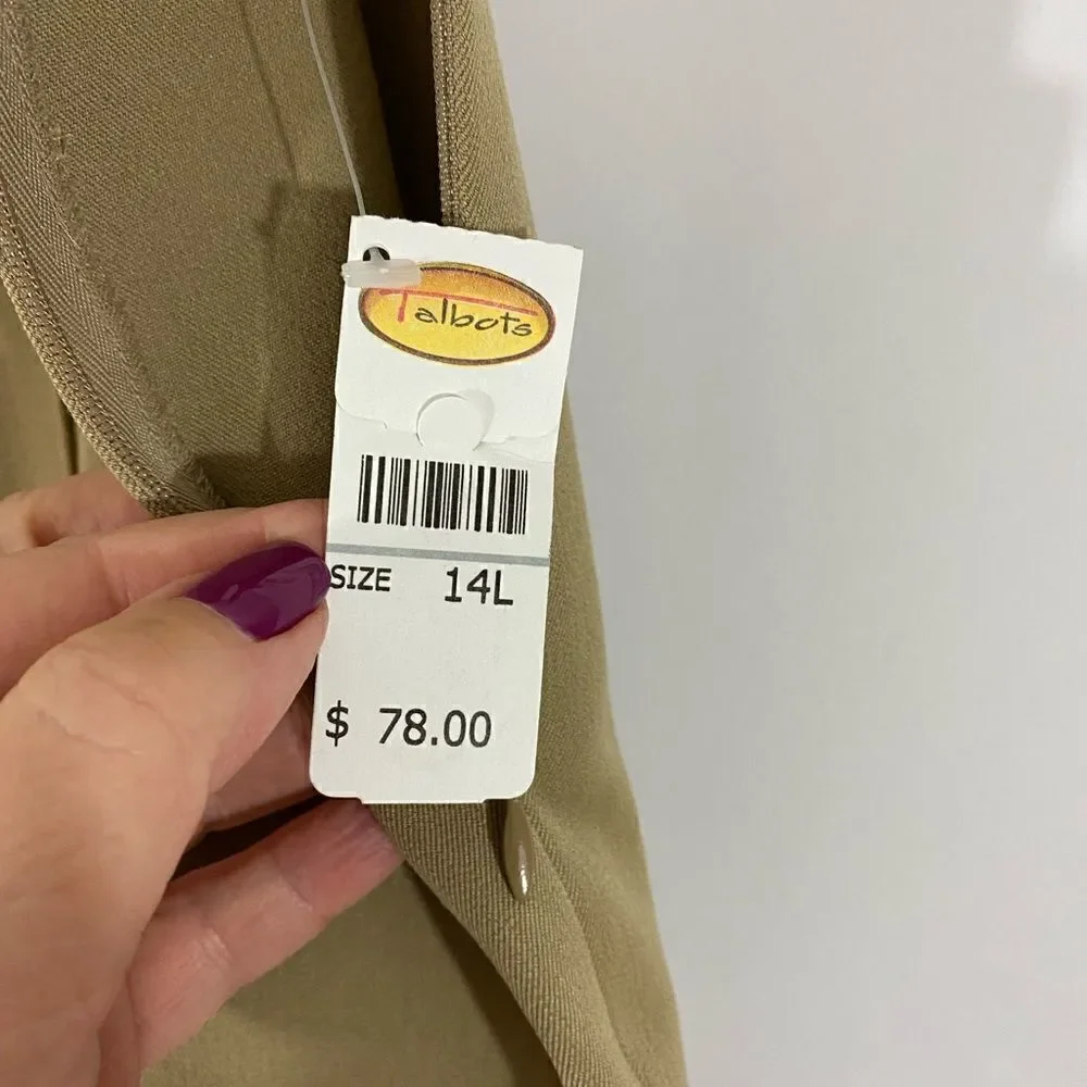 NWT Talbots Stretch Everyday Straight Leg Pants